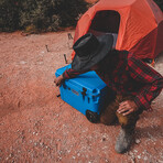 60 Quart Cooler + Accessory Kit (Trademark Blue)