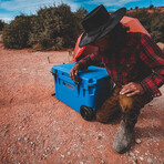 60 Quart Cooler + Accessory Kit (Trademark Blue)