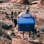 60 Quart Cooler + Accessory Kit (Trademark Blue)