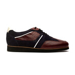 Arco Leather Sneakers // Navy + Burgundy (US: 10)