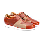 Aero Leather Sneakers // Cognac (US: 11)