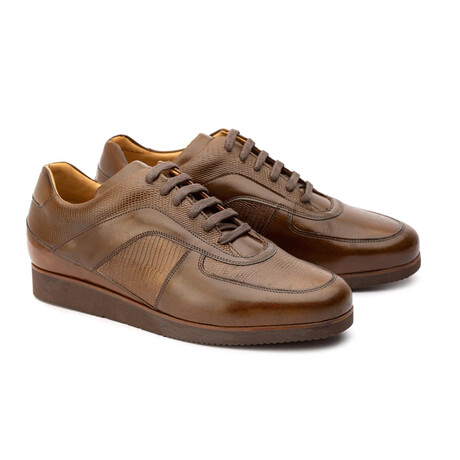 Aydin Leather Sneakers // Chocolate Brown (US: 7)