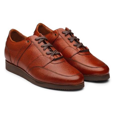 Reina Leather Sneakers // Chestnut (US: 7)