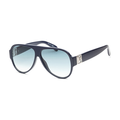 Givenchy Women's GV-7142-S-0PJP-58-11 Sunglasses // Blue + Dark Blue Gradient