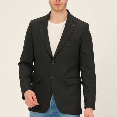 Solid Blazer // Black Melange (S)