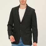 Solid Blazer // Black Melange (S)