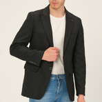 Solid Blazer // Black Melange (S)