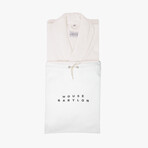 Velour Bathrobe // White (Small/Medium)