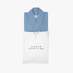 Waffle Knit Bathrobe // Warm Blue (Small/Medium)