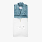 Velour Bathrobe // Warm Blue (Small/Medium)