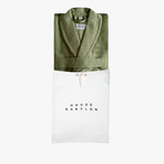 Waffle Knit Bathrobe // Laurel Green (Small/Medium)