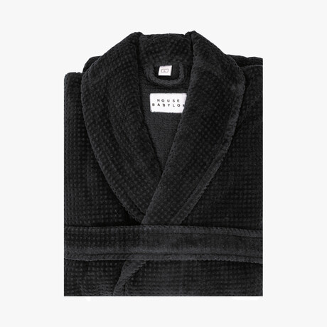 Velour Bathrobe // Black (Small/Medium)