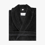 Velour Bathrobe // Black (Small/Medium)