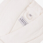 Velour Bathrobe // White (Small/Medium)