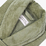 Velour Bathrobe // Laurel Green (Small/Medium)