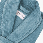 Velour Bathrobe // Warm Blue (Small/Medium)