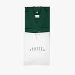 Waffle Knit Bathrobe // Green (Small/Medium)