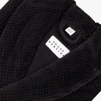 Velour Bathrobe // Black (Small/Medium)