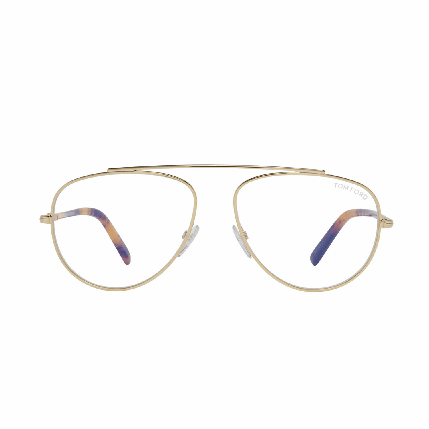 Mens Blue Light Blocker Optical Aviator Frame Gold Havana Luxury Eyewear Touch Of Modern 9488