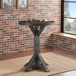 Bristol Pub Table (Charcoal Stain)