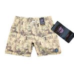 Ducks Pool Shorts // Yellow Cream (M)