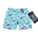 Lures Pool Shorts // Blue Radiance (M)