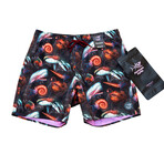 Deep Sea Monster Pool Shorts // Black (L)