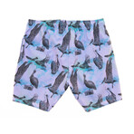 Pelicans Pool Shorts // Lavender (M)