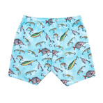 Lures Pool Shorts // Blue Radiance (XL)