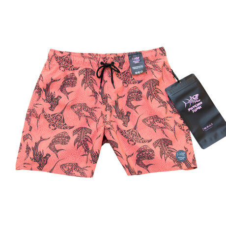 Tribal Fish Pool Shorts // Peach Echo (S)