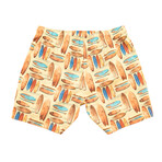 Surfboards Pool Shorts // Yellow Cream (XL)
