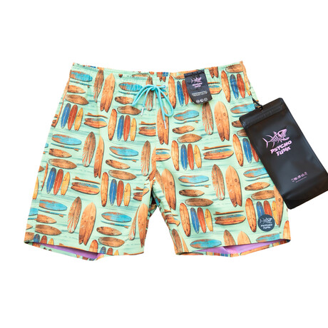 Surfboards Pool Shorts // Paradise Green (S)