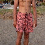Tribal Fish Pool Shorts // Peach Echo (S)