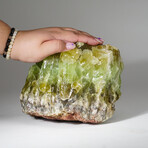 Genuine Green Calcite Crystal Cluster V1