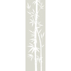 Exotic Bamboo Shower Door Sticker (49"H x 14"W)