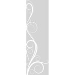 Seductive Curves Shower Door Sticker (47"H x 14"W)