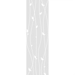 Shower Door Sticker Romantic Lianas (47"H x 14"W)
