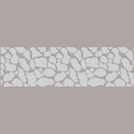 Giraffe Skin Pattern Shower Door Sticker (47"H x 14"W)