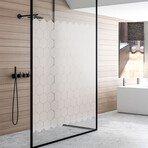 Hexagon Blackout For Glass And Shower Door // 50 Stickers