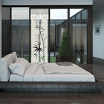 Exotic Bamboo Shower Door Sticker (49"H x 14"W)