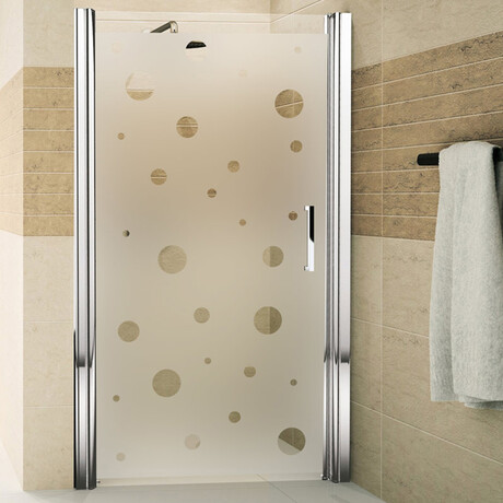 Little Bubbles Shower Door Sticker (28"H x 14"W)