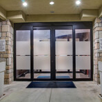 Shower Door Wall Decal United Band (47"H x 14"W)