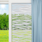 Shower Door Sticker The Ocean (26"H x 14"W)