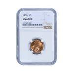 1930 Lincoln Wheat Cent // NGC Certified MS67RD // Deluxe Collector's Pouch