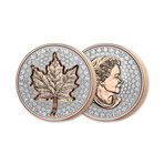 2022 1 oz Canadian Silver Maple Leaf, Incuse Rose Gilt // NGC Certified Reverse Proof 70 // Deluxe Collector's Pouch