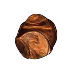 1969-S Lincoln Memorial Cent // Dramatic Quadruple Strike Mint Error // PCGS Certified MS64RD // Wood Display Box