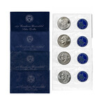 1971-1974 Eisenhower Silver Dollars // Blue Ike Set of 4 // Mint State Condition
