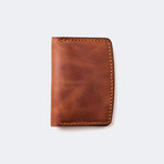 Etenna // Leather Card Holder Wallet (Tobacco)