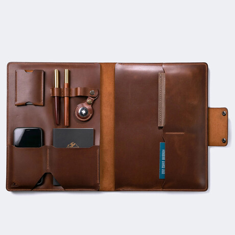 Leather iPad Organizer // Brown (iPad Pro 9.7")