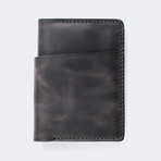 Laodikya XL // Vertical Wallet with Cash Pocket (Tobacco)
